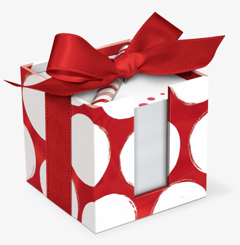 Red Bold Dot Memo Set With Pen - Lady Jayne Navy Sky Trees Memo Cube With Pen, transparent png