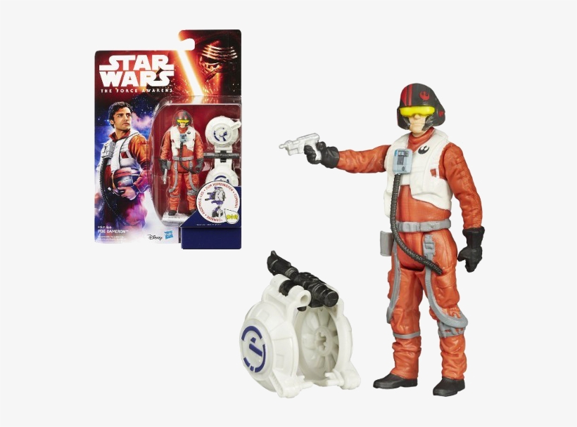 Hasbro Star Wars E7 Figurki - Star Wars Vii Poe Dameron 3.75-inch Action Figure By, transparent png