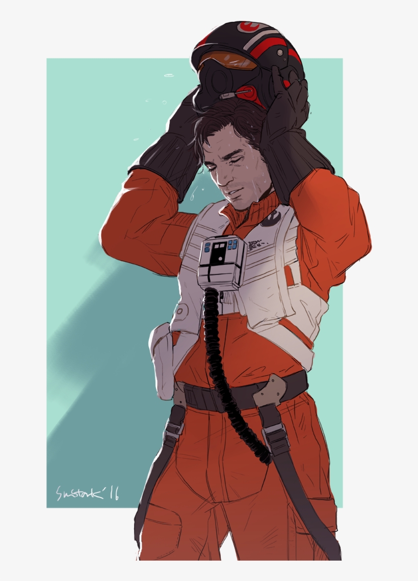 Star Wars The Force Awakens Poe Dameron Sun-stark - Star Wars, transparent png
