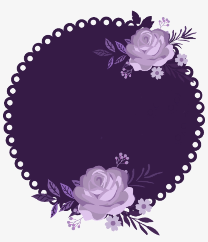 Ftestickers Watercolor Flowers Template Purple - Din Din Gourmet, transparent png
