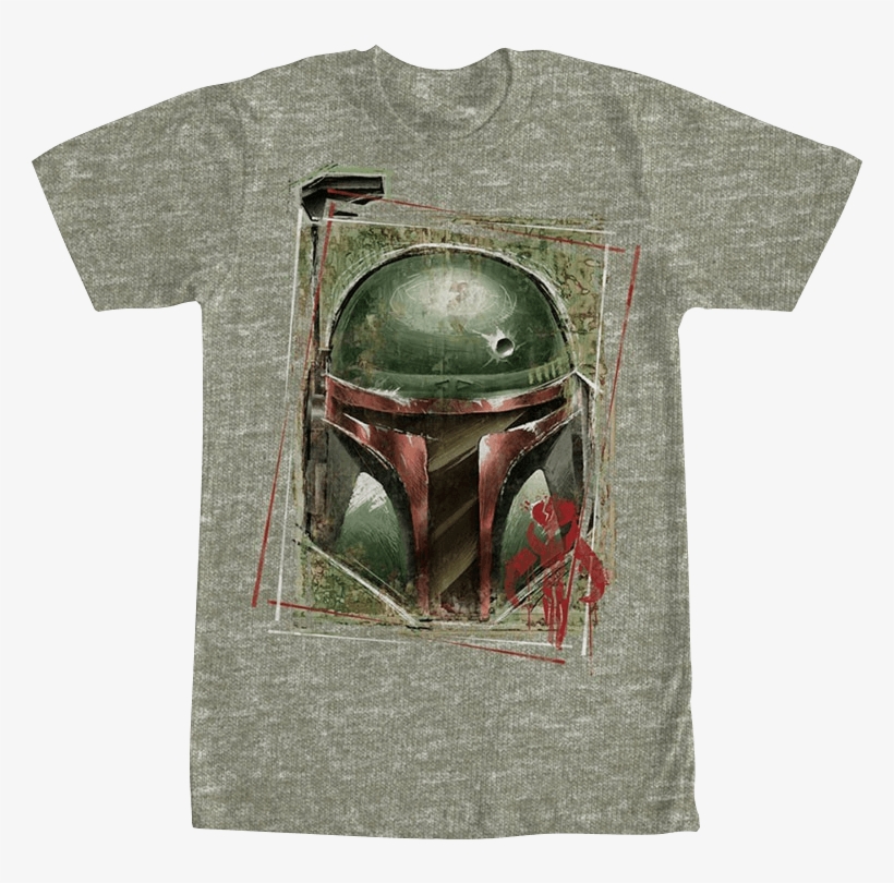 Boba Fett Sketch T-shirt - T-shirt, transparent png