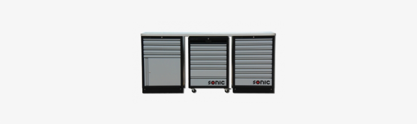 Mss 26"/34" Low Setup With 20 Drawers With Stainless - Mss 26''/34'' Mit 20 Schubladen Mit Edelstahl-arbeitsplatte, transparent png