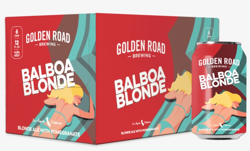 Balboablonde Box Can - Golden Road Brewing, transparent png