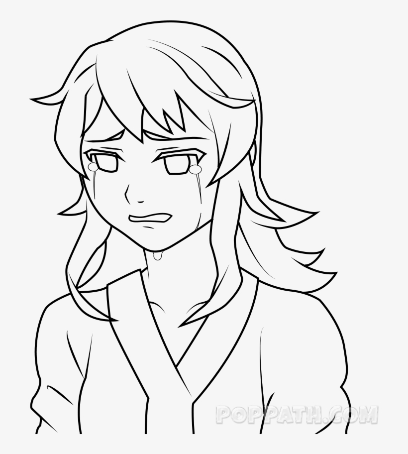 Crying Drawing At Getdrawings - Draw Female Crying, transparent png