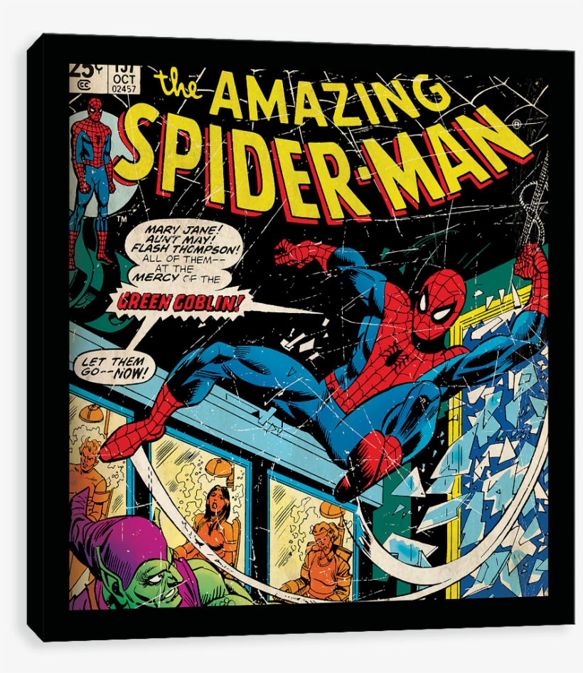 Comic Cover Spider Man Green Goblin Black Square - Iphone 8 Plus Case Marvel, transparent png