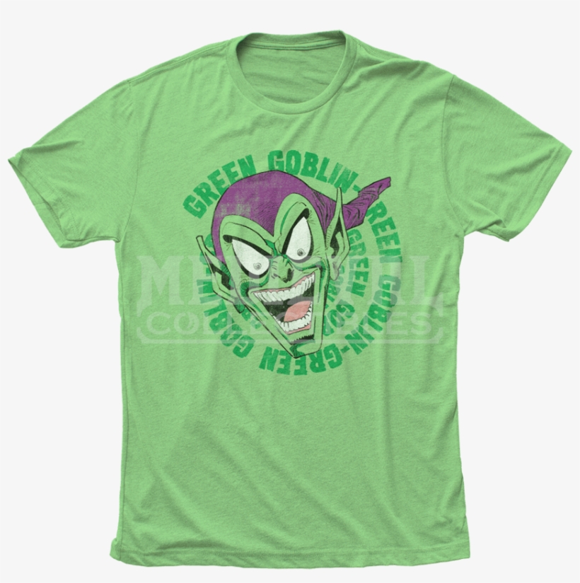 Green Goblin Laughing T-shirt - Green Goblin Marvel T Shirt, transparent png