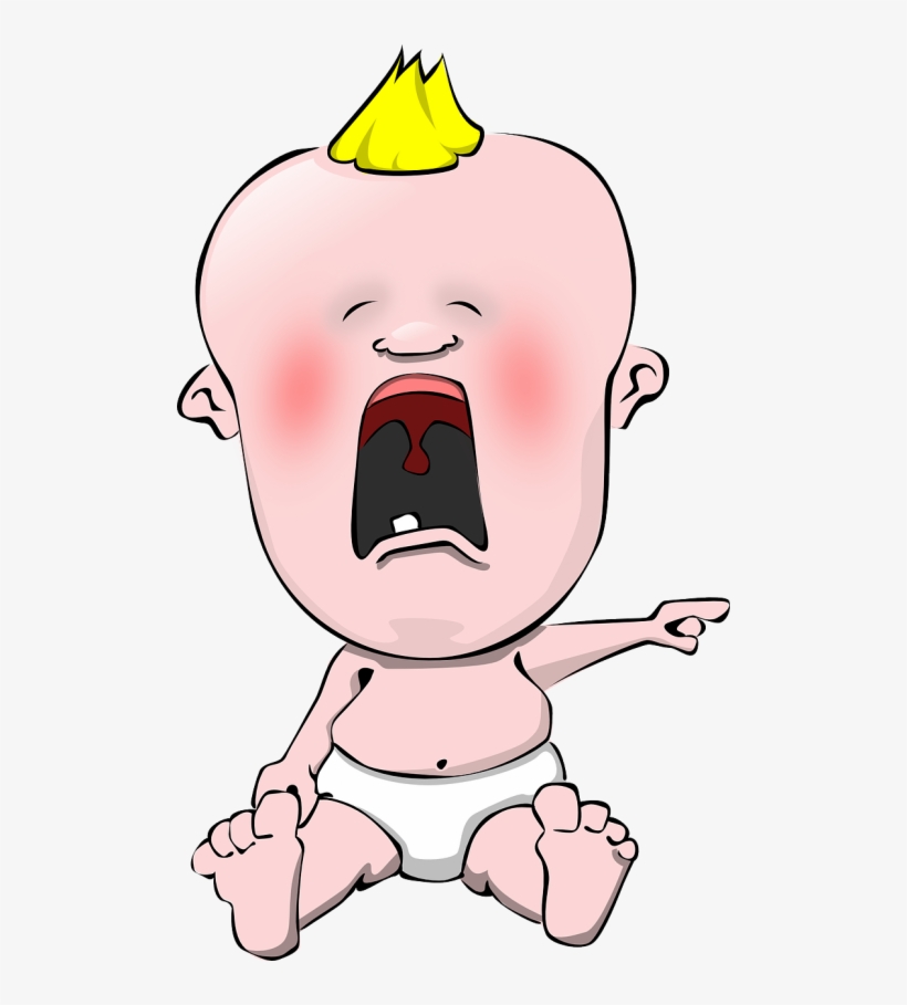Cartoon Crying Baby Png, transparent png