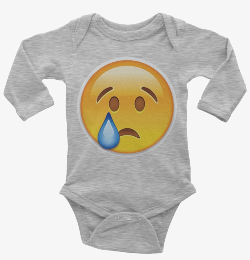 Emoji Baby Long Sleeve One Piece - Infant Bodysuit, transparent png