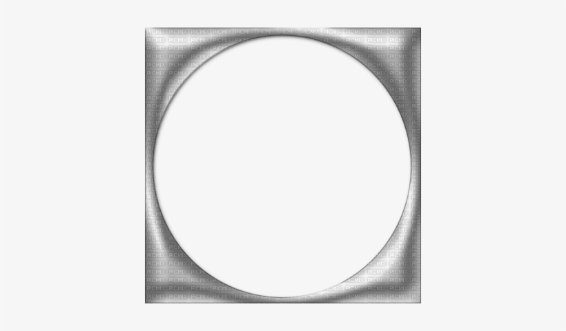 Circle Silver Frame - Circle, transparent png