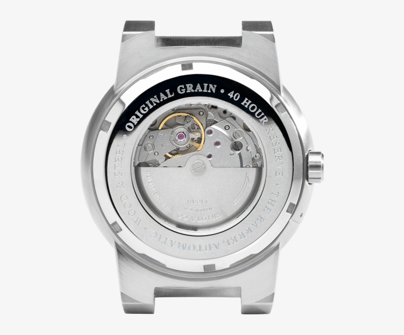 Mahogany Silver Barrel Automatic 47mm - Original Grain Inc., transparent png