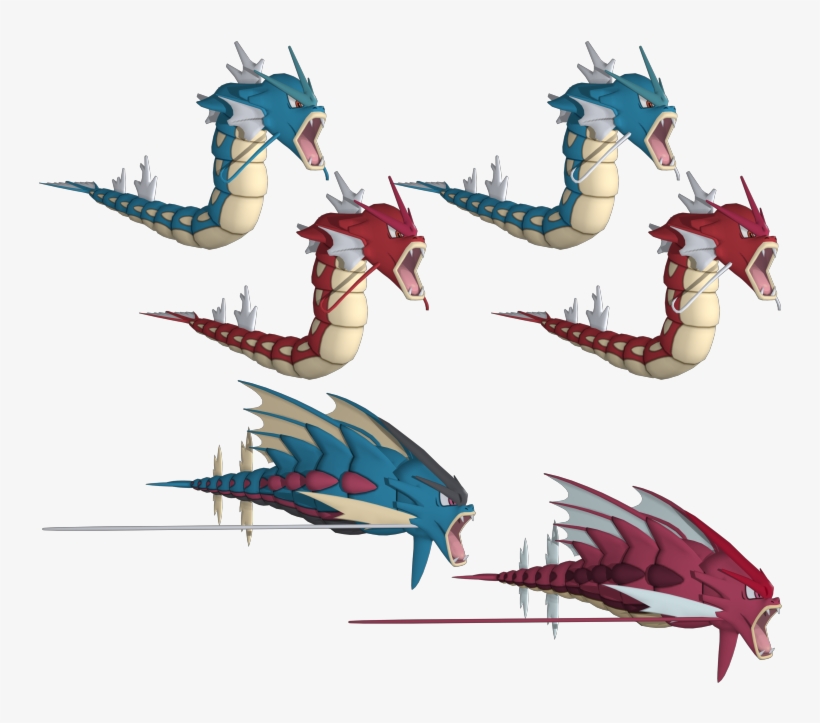 Download Zip Archive - Gyarados Model, transparent png
