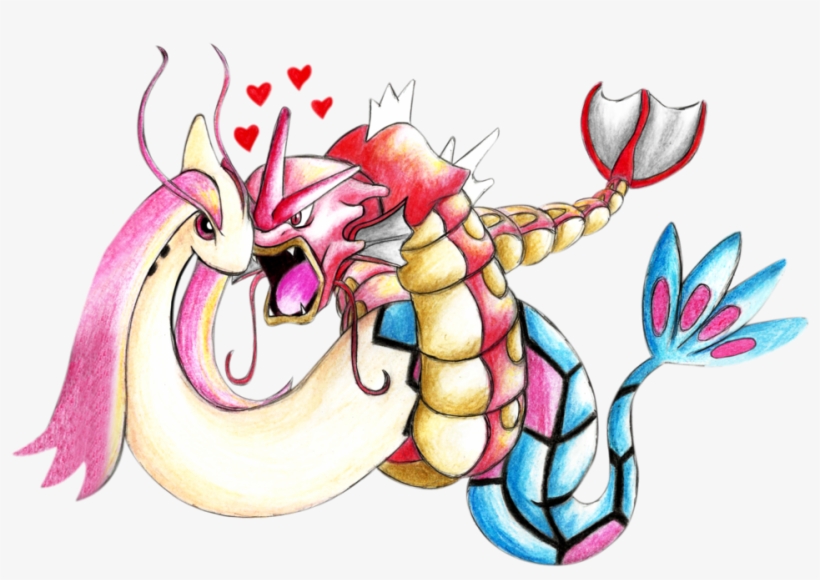 Milotic X Gyarados(m) - Pokemon Gyarados And Milotic, transparent png