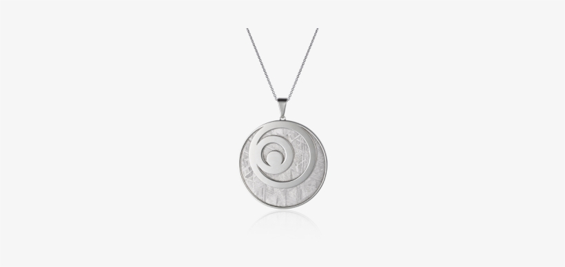 Meteorite Crop Circle Waves Pendant In Silver - Silver, transparent png