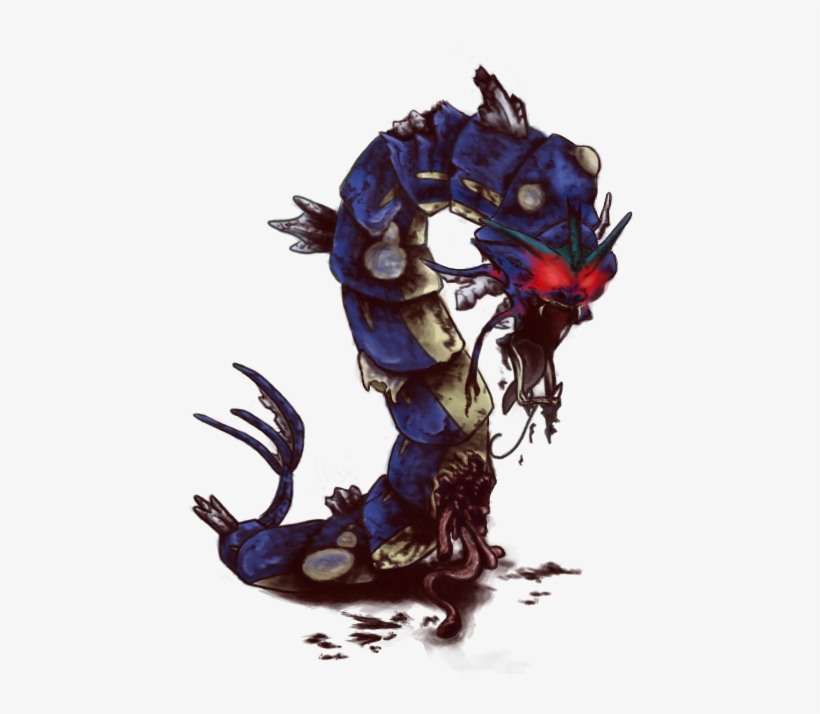 “ Infected Gyarados By Colorofashes ” - Gyarados Creepypasta, transparent png