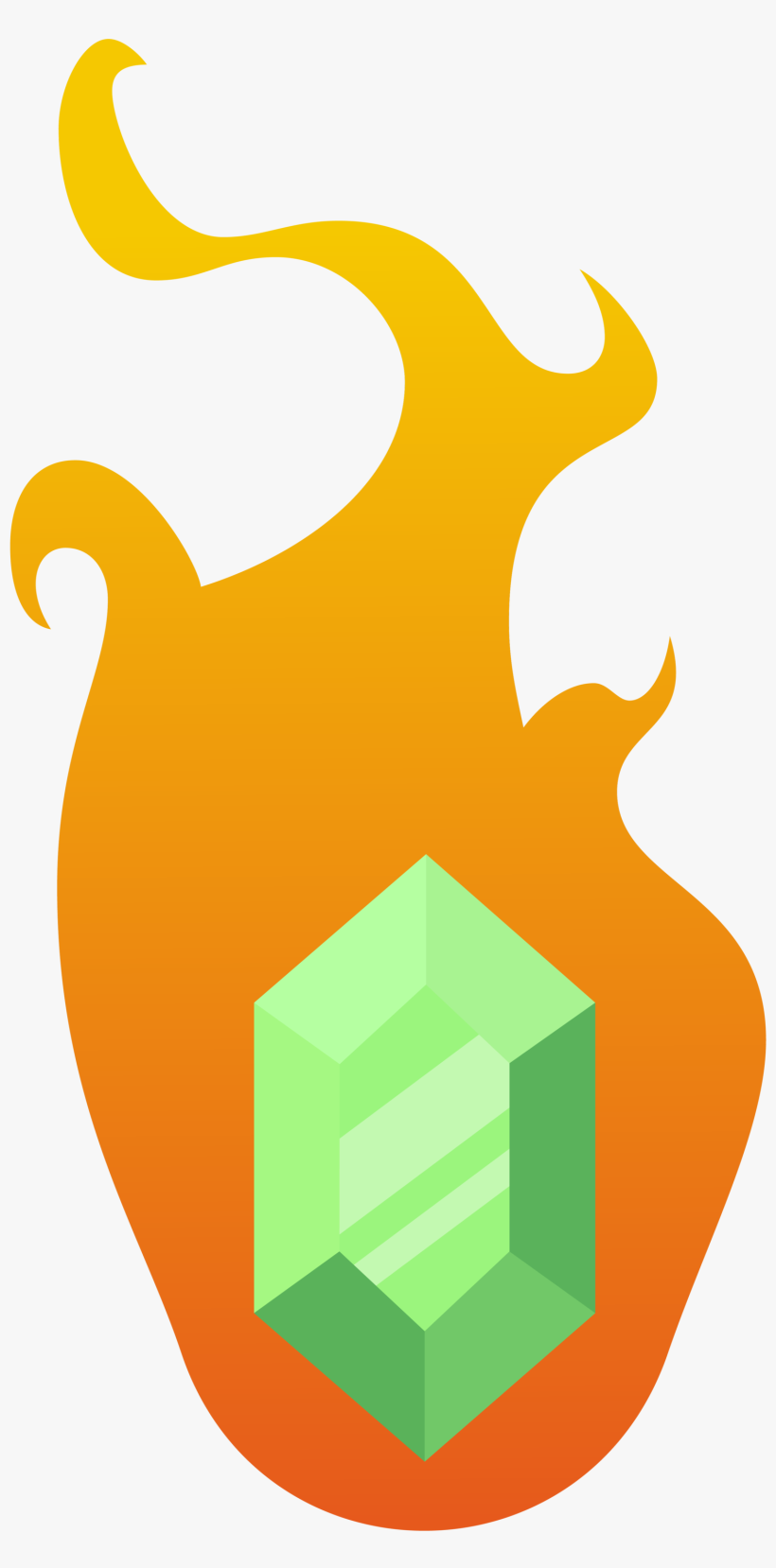 Emerald's Cutie Mark - Mlp Cutie Mark Fire, transparent png