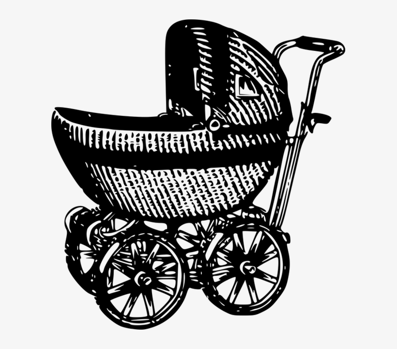 Sign Up - Vintage Baby Carriage Transparent, transparent png