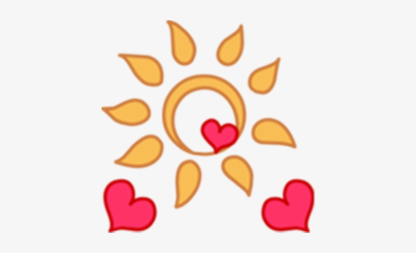 Yellow Sun And Three Red Hearts Sun Heart Cutie Mark 420x420 PNG
