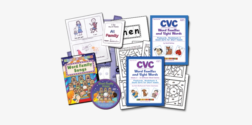 Word Family Songs Animated Dvd - Cvc Worksheets, transparent png