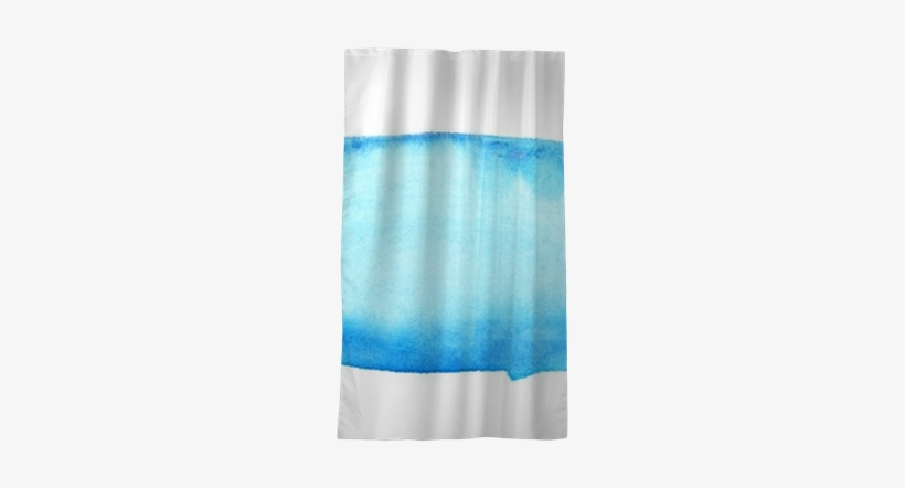 Blue Watercolor Brush Strokes Blackout Window Curtain - Beach Towel, transparent png