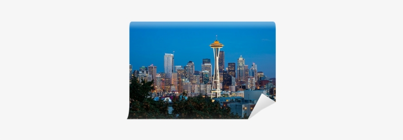 Poster: Stock Media's Seattle Skyline, 61x41in., transparent png