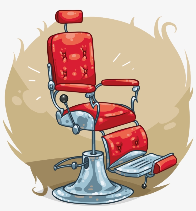 Barbers Chair - Barber Chair Cartoon, transparent png
