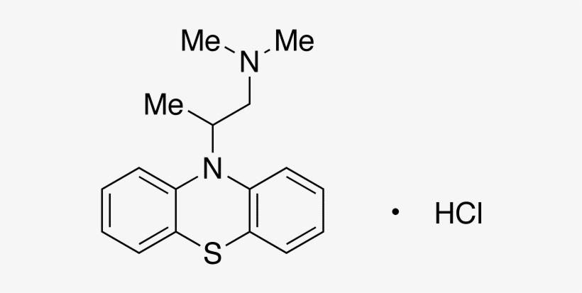 Promethazine - Impurity B - Promethazine Hydrochloride Structure, transparent png