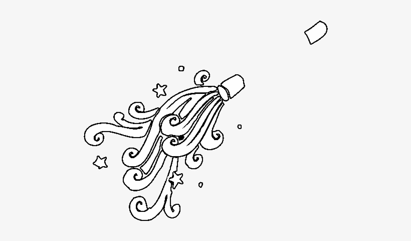 Wizard Wand Coloring Page - Varita De Mago Para Colorear, transparent png