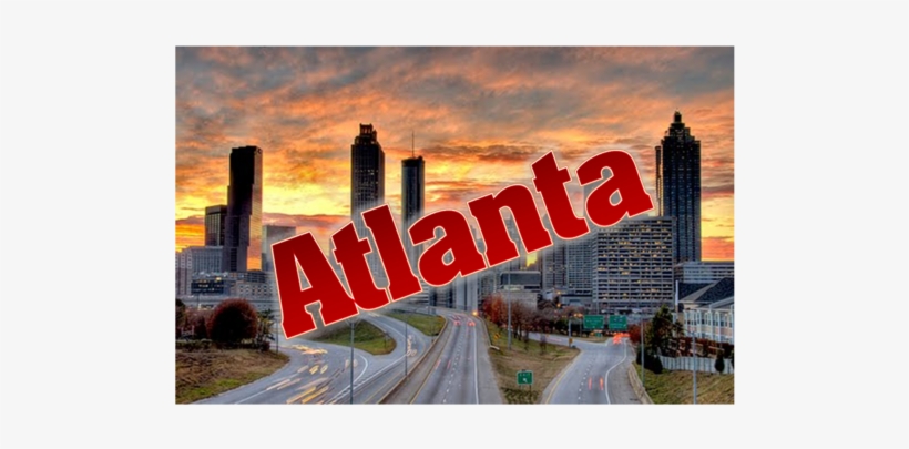 Product Image Atlanta - Gallery-wrapped Canvas Art Print 16 X 11 Entitled Atlanta, transparent png