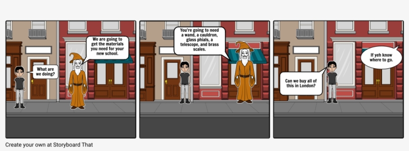 Harry Finds Out He's A Wizard - Cartoon, transparent png