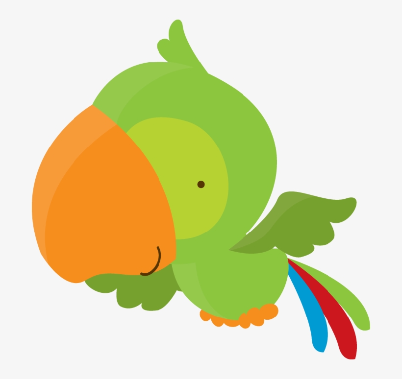 Parrot Clipart Pirate Party - Papagaio Desenho Png, transparent png