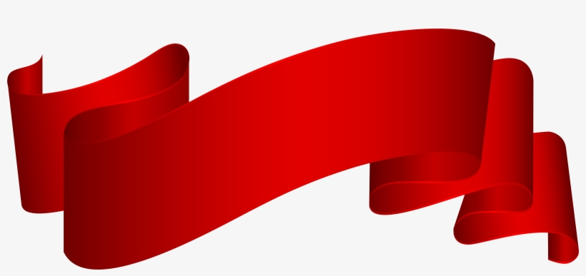 Banner Png Red - Red Deco Banner Png Clip Art, transparent png