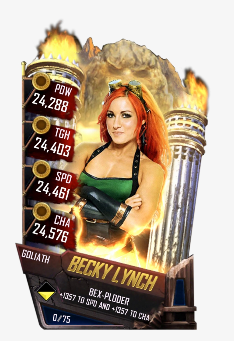 Beckylynch S4 20 Goliath - Wwe Supercard Goliath Cards, transparent png