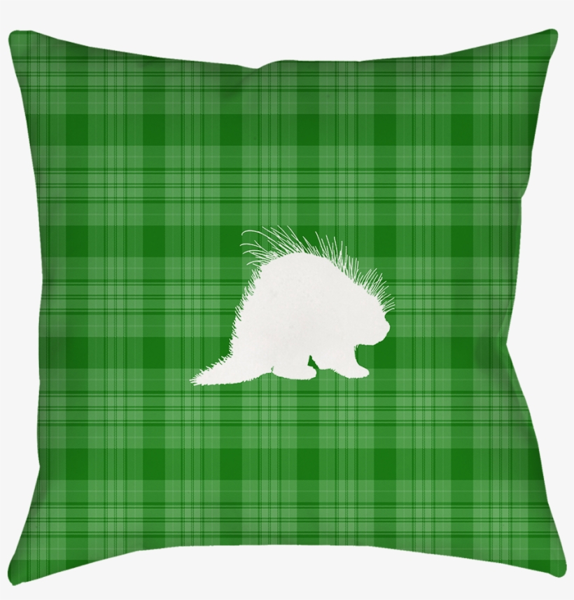 Green Porcupine Pillow - Throw Pillow, transparent png