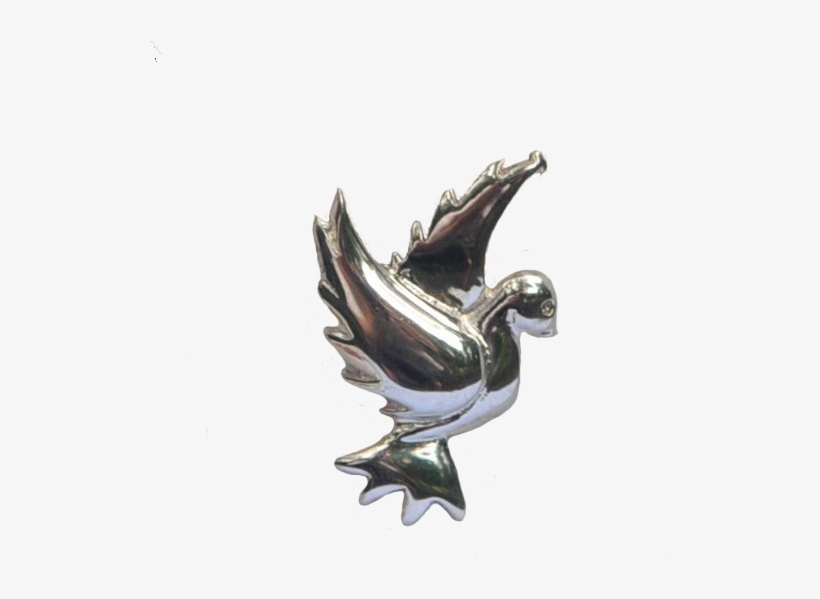 Sterling Silver Peace Dove Pendant, transparent png