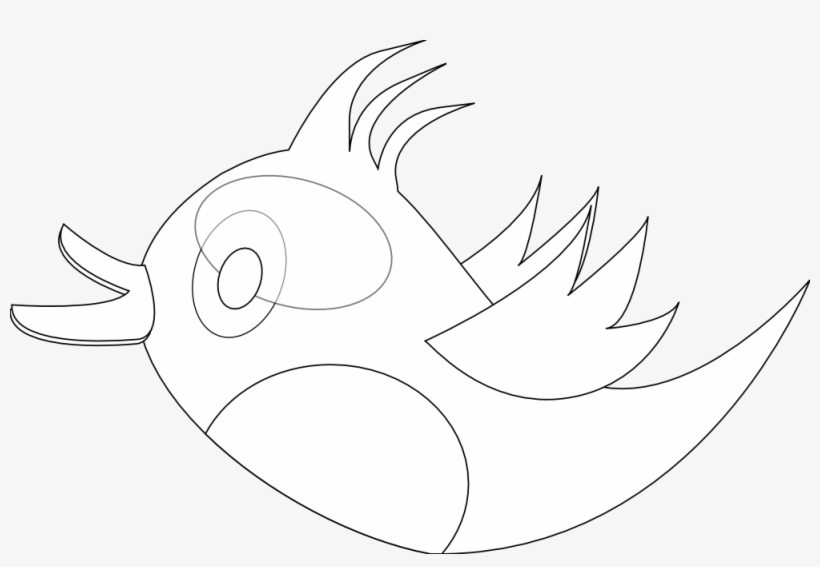 Net Clip Art Peace Peace Dove Twitter Bird 34 Black - Cartoon, transparent png