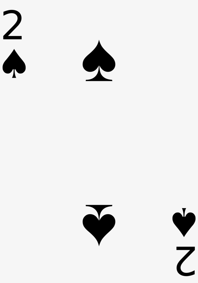 Open - 2 Of Spades Png, transparent png