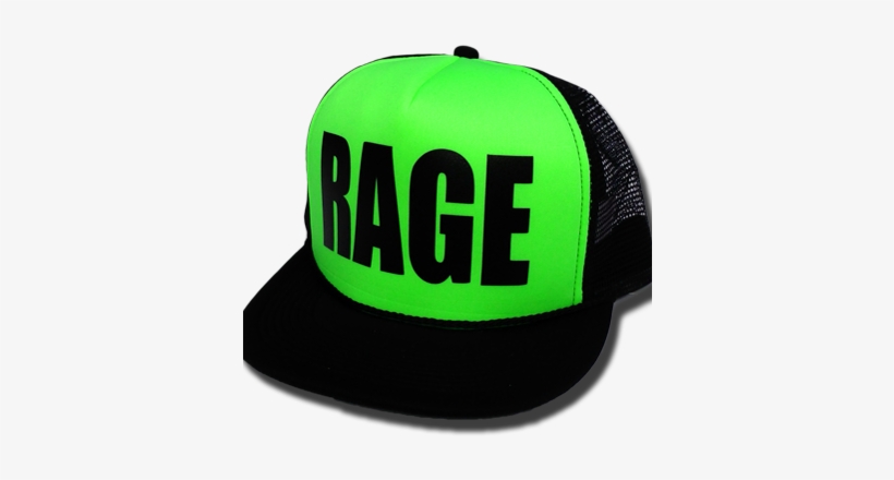 Rage Black Green - Green And Black Hat, transparent png