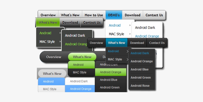 Download Transparent Free Css Menu - PNGkit