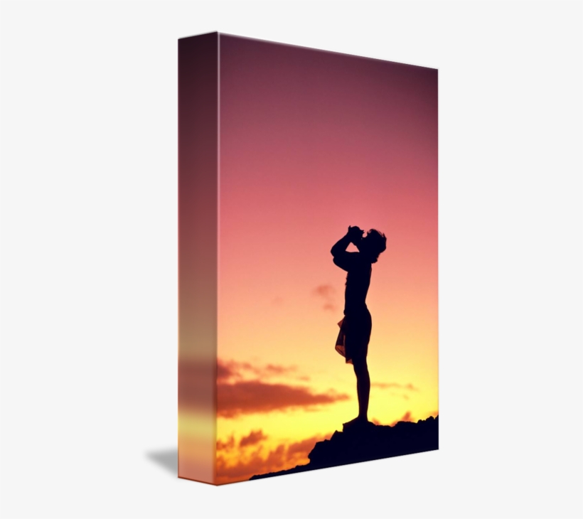 Graphic Royalty Free Download Running Silhouette Sunset - Sunset, transparent png