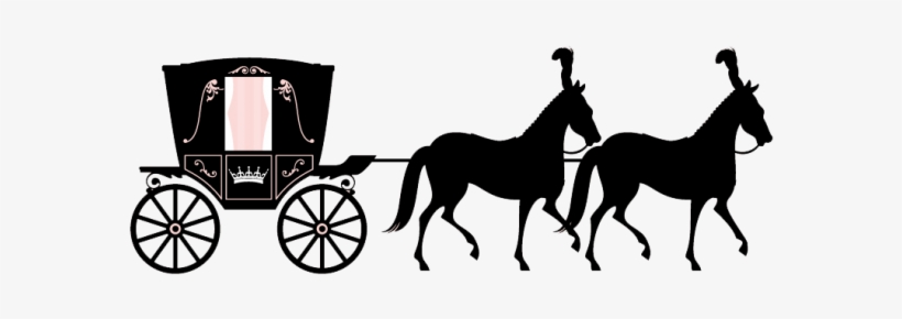 #3707042917, Carriage On The Street - Princess Horse Drawn Carriage Wall Sticker, transparent png