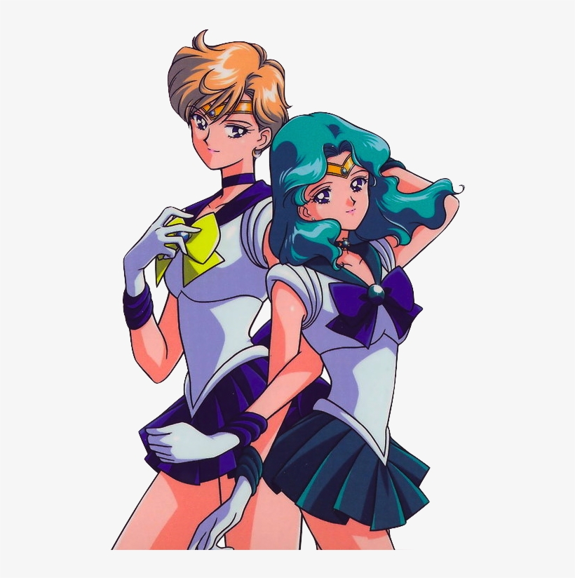 Outer Scouts - Love Sailor Neptune And Sailor Uranus, transparent png