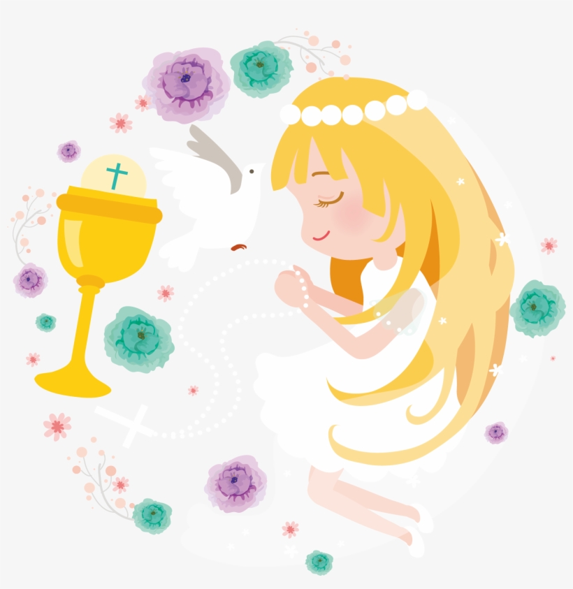 Banner Black And White Stock Clip Art Little Transprent - First Communion, transparent png