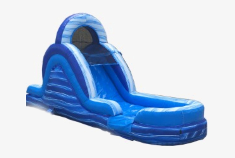 Blue Wave Dry Slide - 12' Blue Rear Entry Wet Or Dry Slide - Water Slide, transparent png