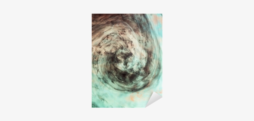 Dark Watercolor In Water With Small Pieces Of Paint - Watercolor Painting, transparent png