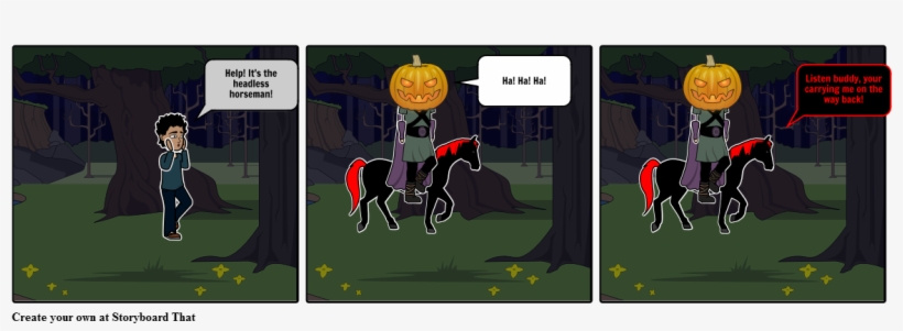 Headless Horseman - Storyboard That Headless Horseman, transparent png