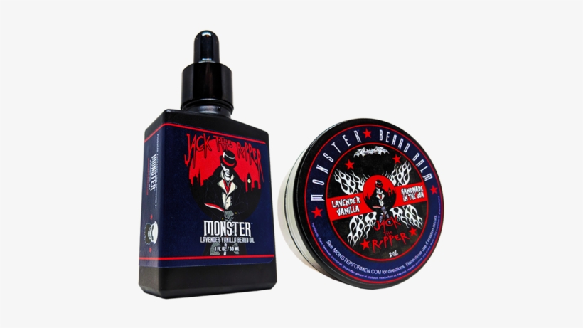 Jack The Ripper Beard Oil & Balm Combo By Monster - Beard Oil, transparent png