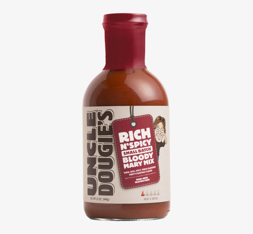 Uncle Dougie's Rich N Spicy Small Batch Bloody Mary, transparent png
