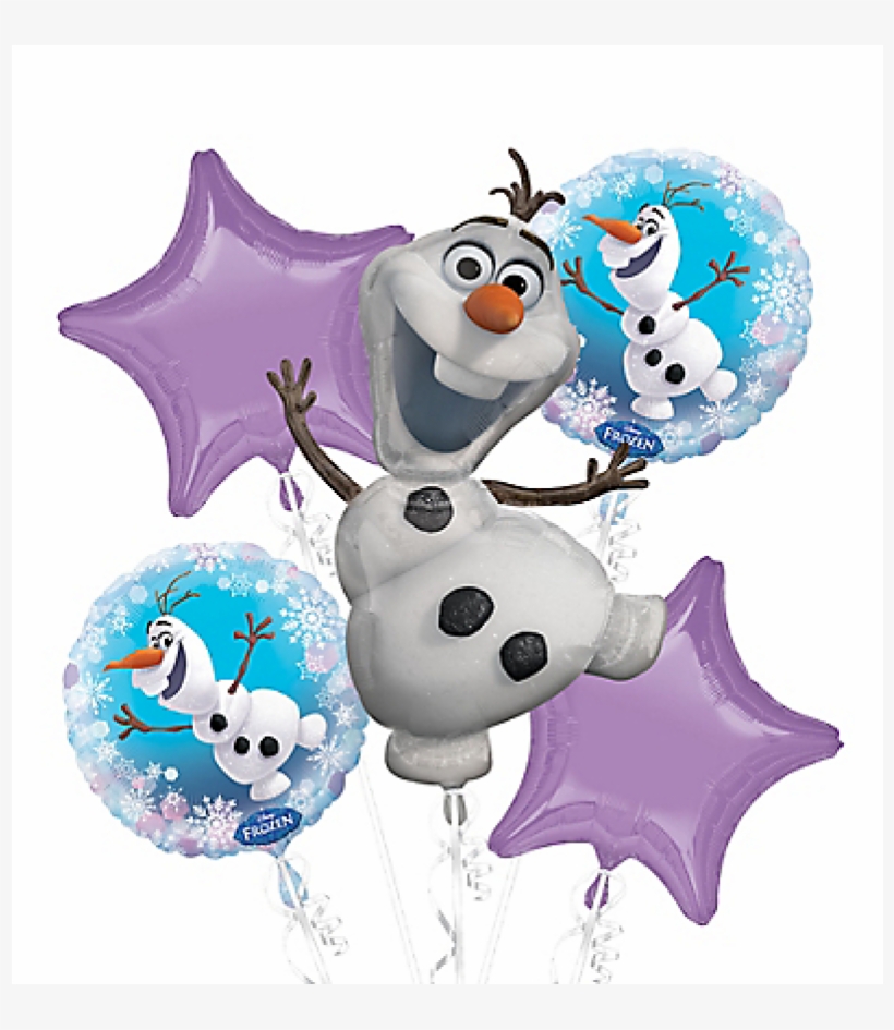 Frozen Olaf Party Favor Birthday Bouquet Balloons - Frozen Olaf Foil Balloon Bouquet, transparent png