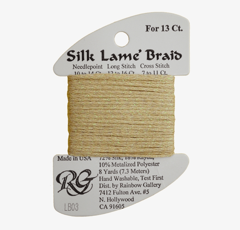 Needlepoint Silk Lame Braid Thread Lb-03, transparent png
