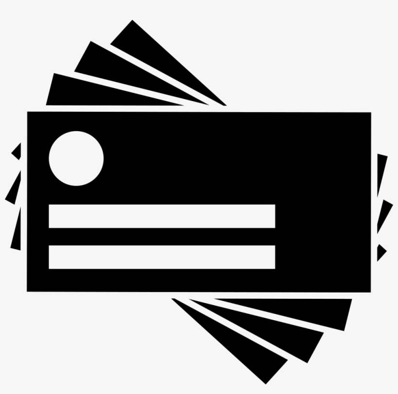 Business Card Pieces - Business Card Icon Png, transparent png